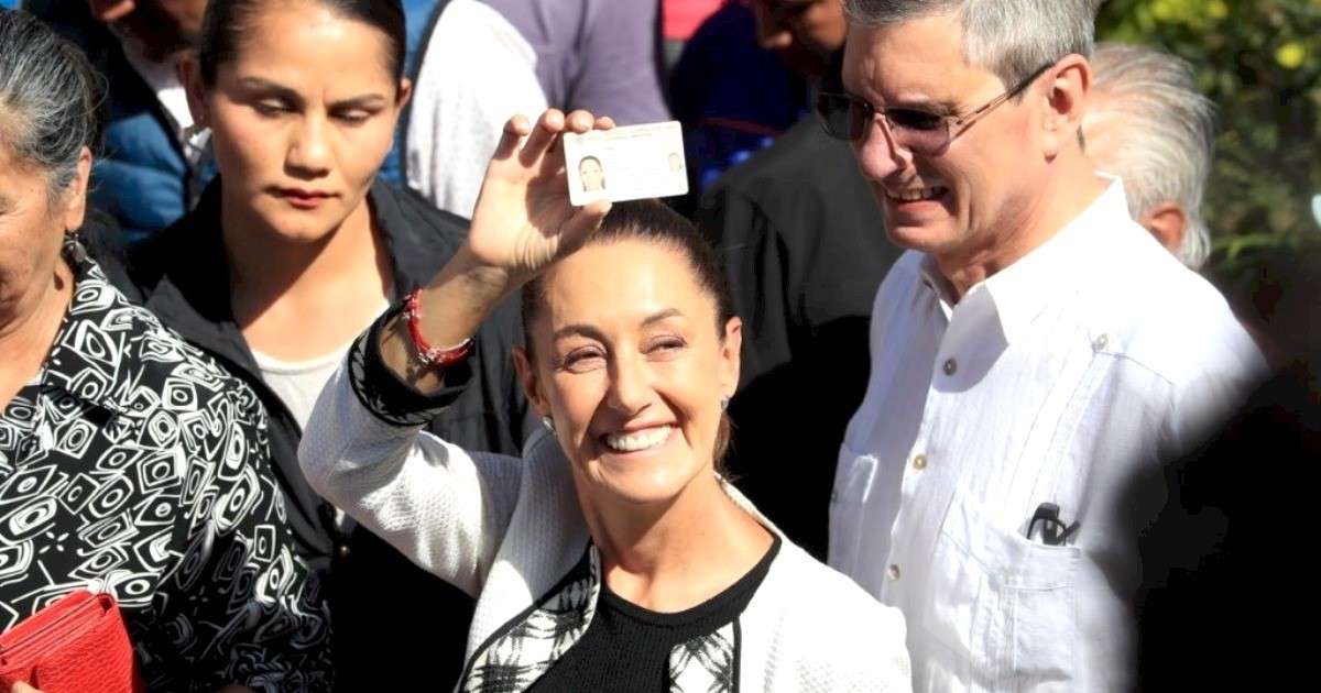 "Esperamos una jornada participativa", Sheinbaum tras emitir su voto