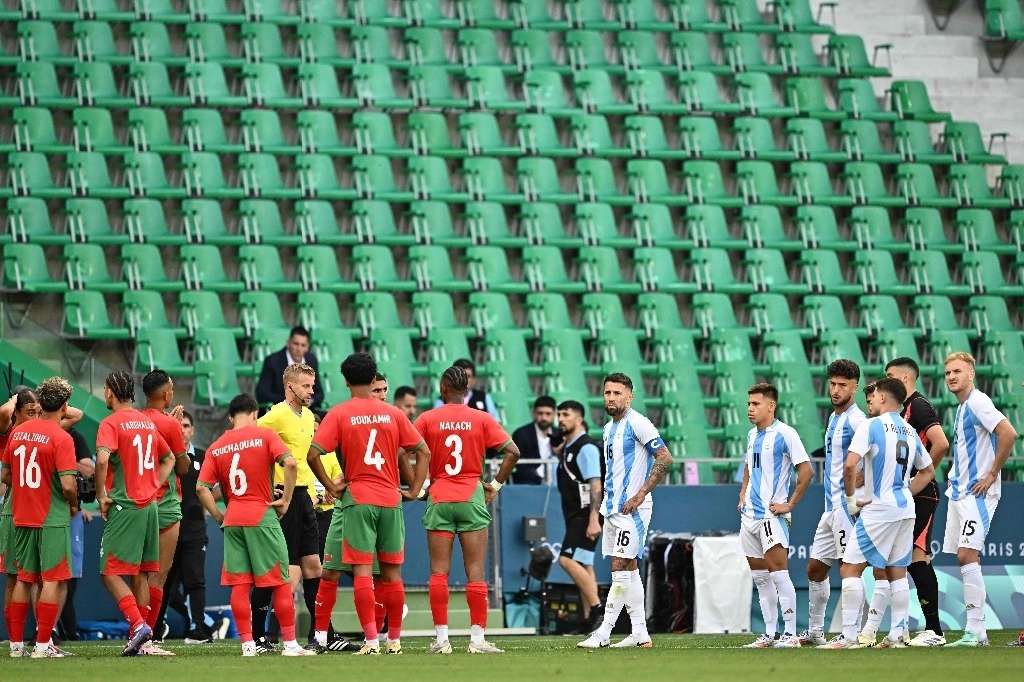 Argentina vs Marruecos: la ‘Albiceleste’ pierde tras anularse gol por VAR en olímpicos