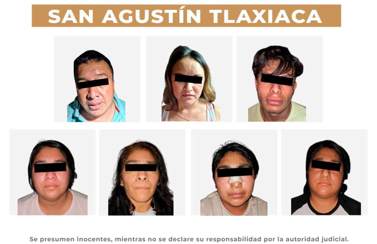 San Agustín Tlaxiaca: detienen a siete y aseguran 2 mil 500 dosis de droga en operativos