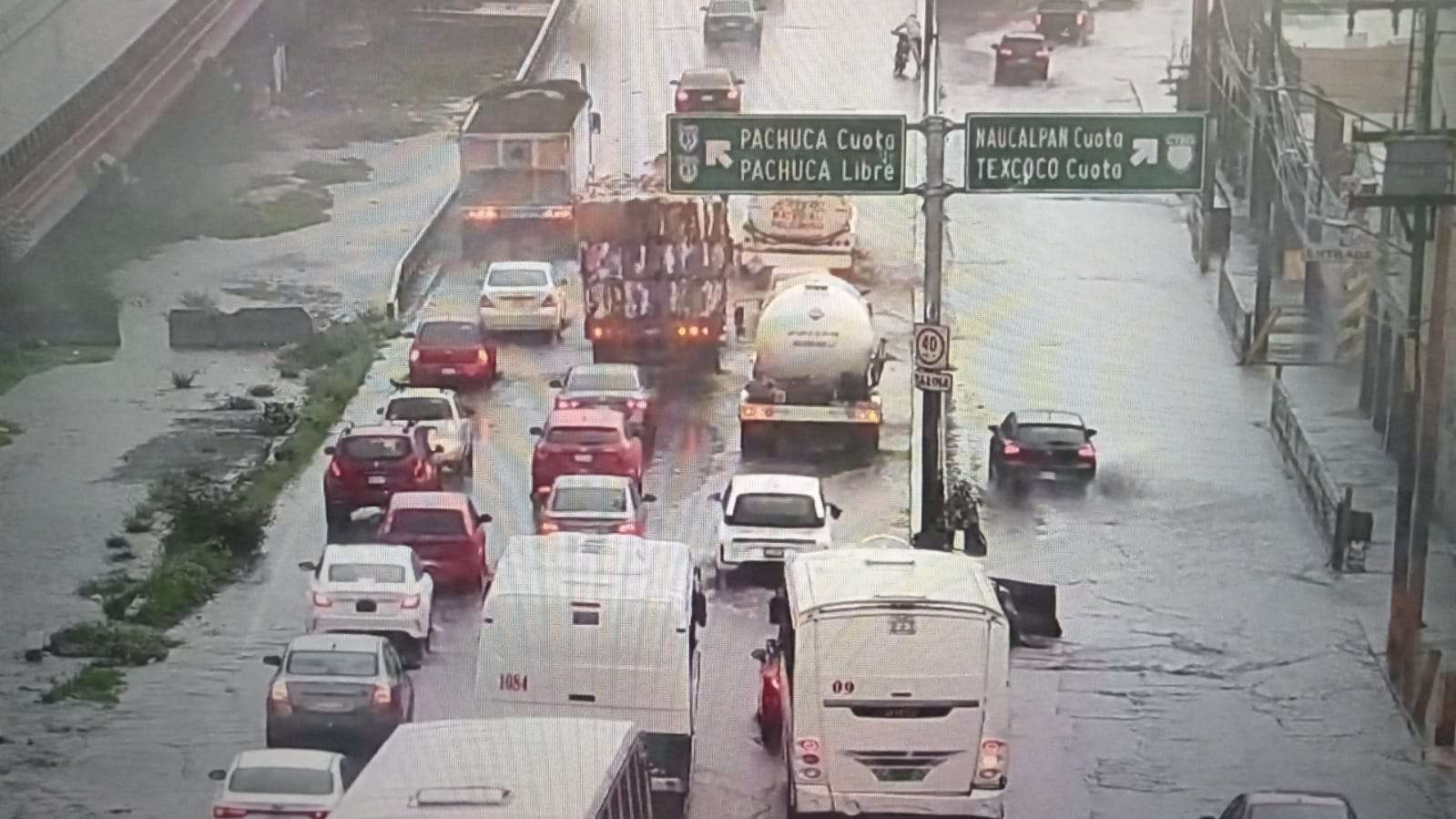 Carretera México-Pachuca se inunda: conoce los puntos afectados | VIDEO