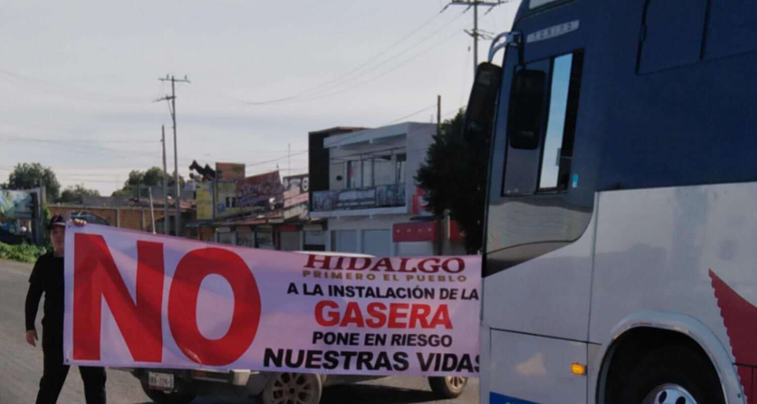 Tizayuca: pobladores bloquean libramiento por construcción de gasera