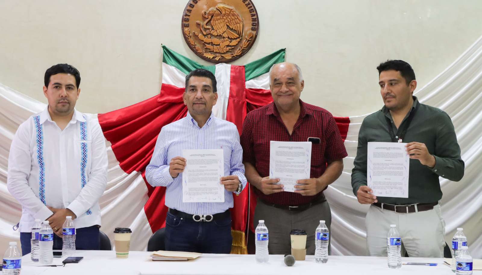 Trabajo coordinado en la entrega – recepción del gobierno municipal de Huejutla