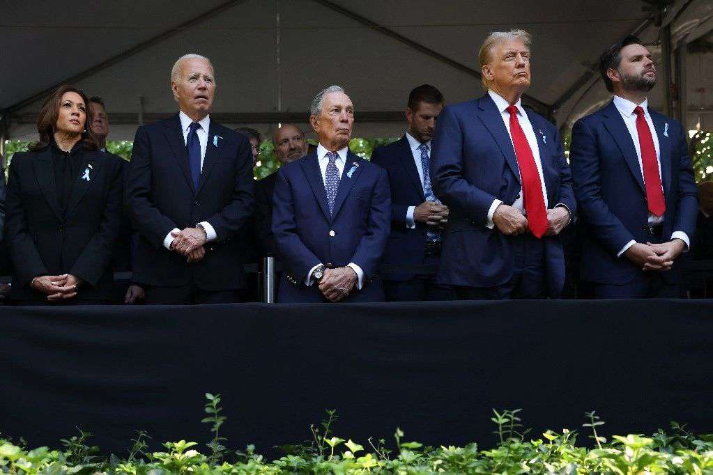 Biden, Harris y Trump conmemoran el 23 aniversario del 11S