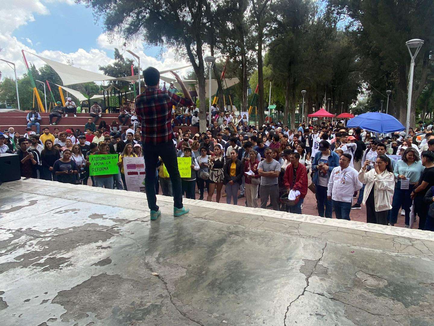 Jóvenes en Hidalgo se pronuncian a favor de la Reforma Judicial