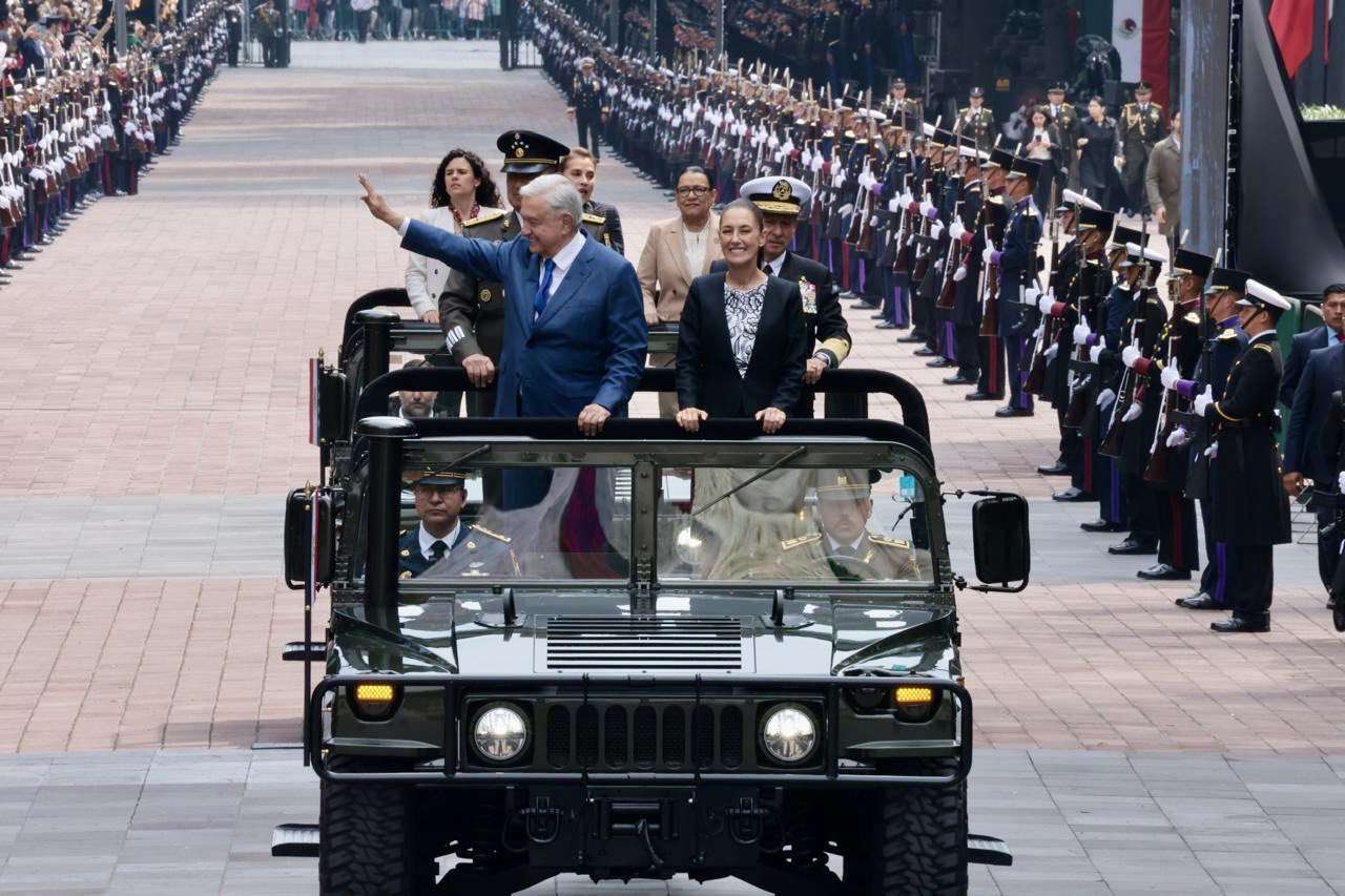 AMLO y Sheinbaum encabezan, de manera inédita, ceremonia de Niños Héroes