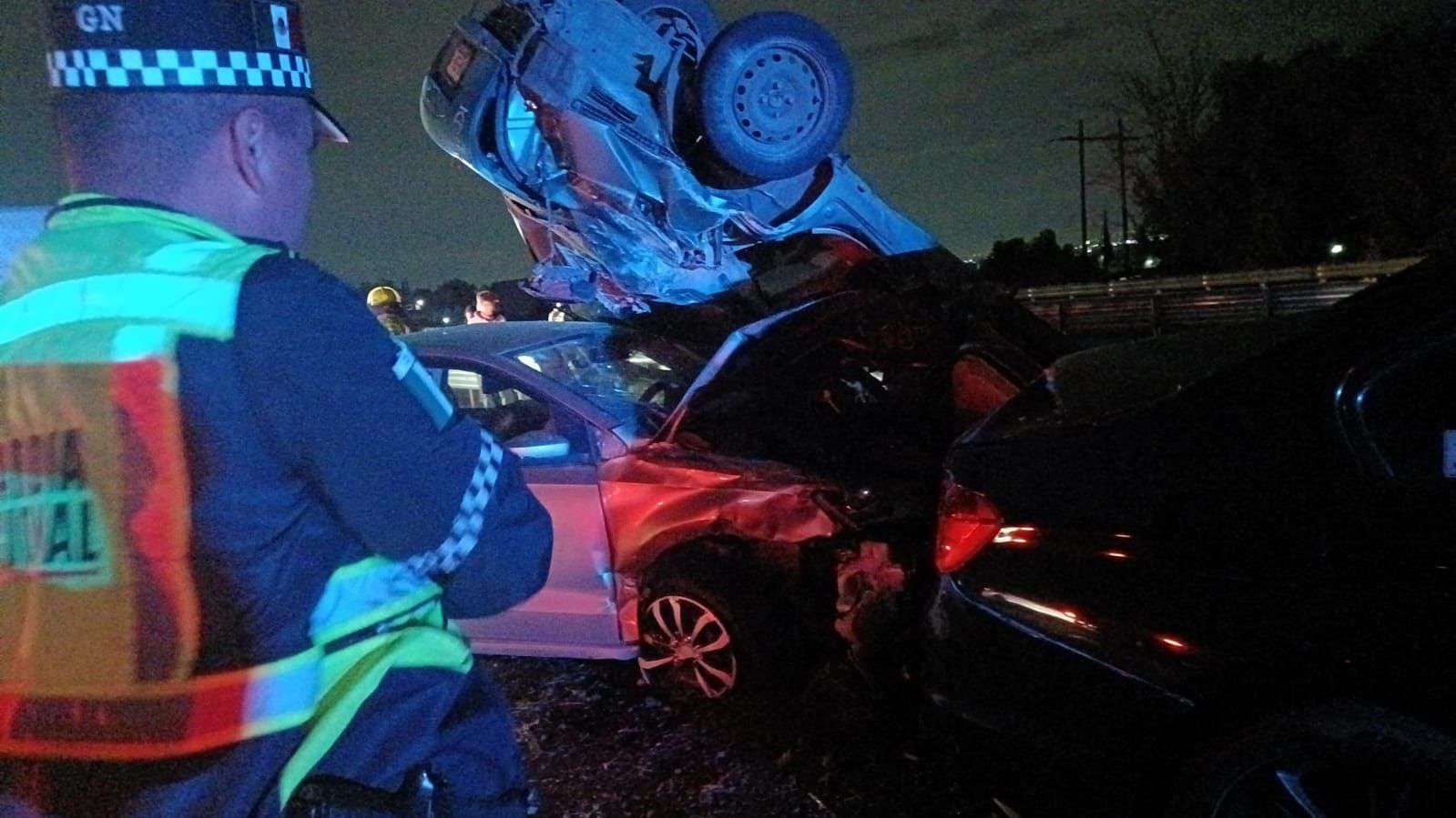 Autopista México-Pachuca: carambola deja una persona sin vida