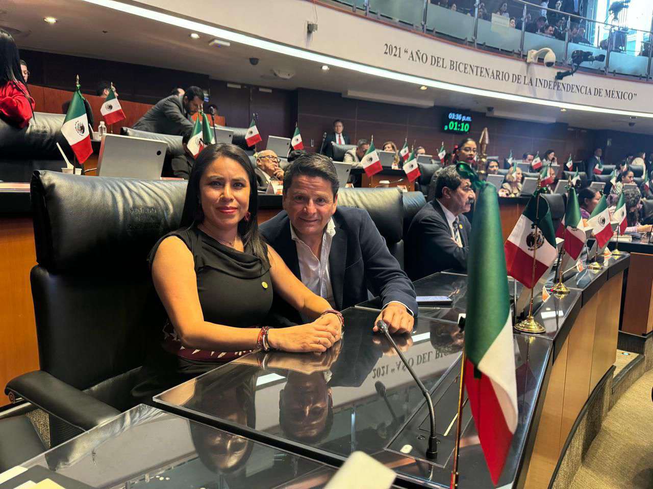 Eligen a Simey Olvera y Cuauhtémoc Ochoa presidentes de comisiones en el Senado