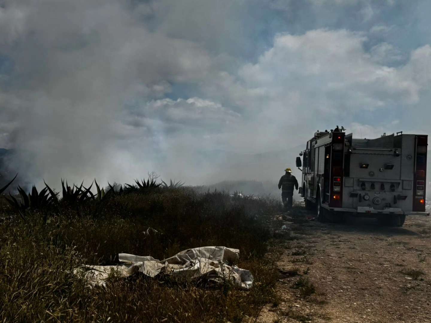 Mineral de la Reforma: se registra incendio en basurero de El Amaque | VIDEO