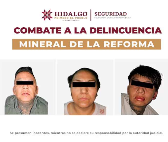 Detienen a tres personas por presunto narcomenudeo en Mineral de la Reforma