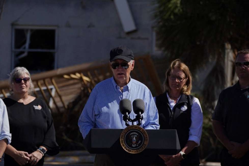 Joe Biden recorre zonas de Florida afectadas por huracán ‘Milton’