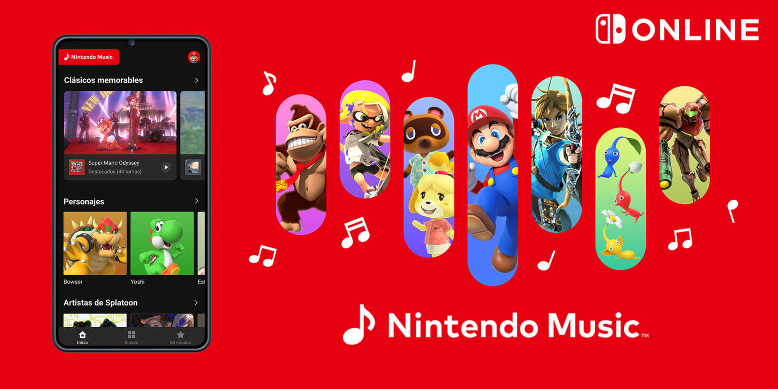 Nintendo lanza su propio Spotify con música de videojuegos