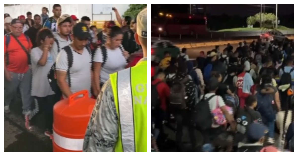 Caravana migrante avanza de México a EU; buscan llegar antes que Trump a la Casa Blanca