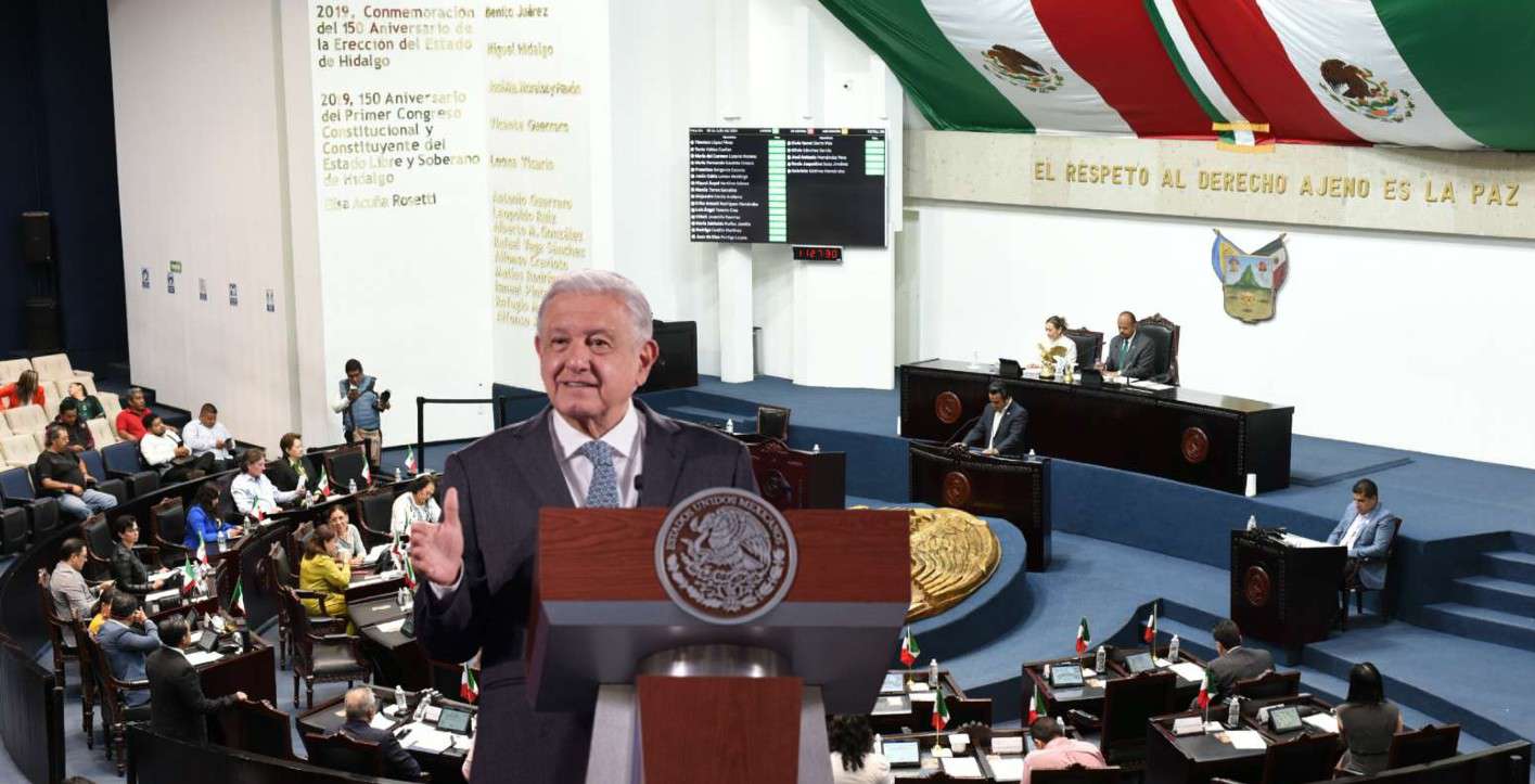 PT propone incluir el nombre de AMLO en el muro de honor del Congreso de Hidalgo