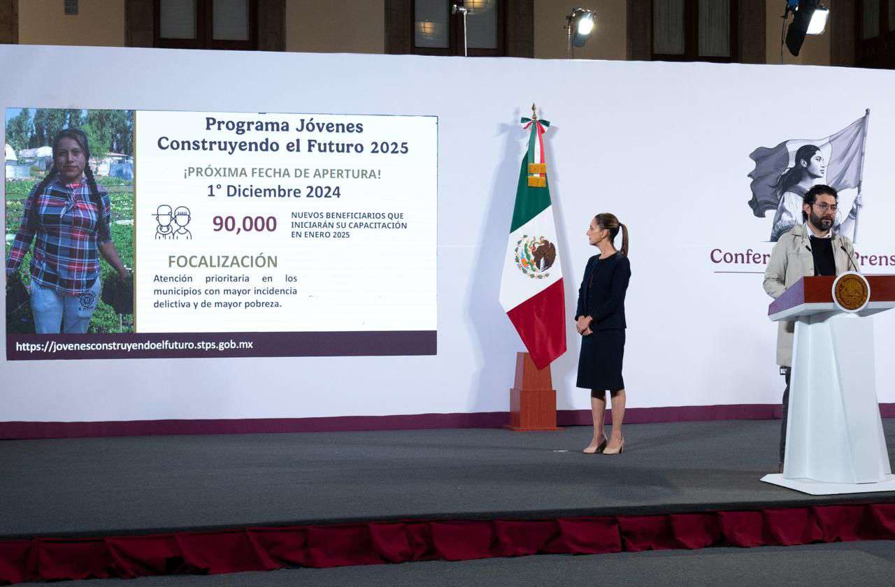 Claudia Sheinbaum anuncia inscripción al programa jóvenes construyendo el futuro 2025