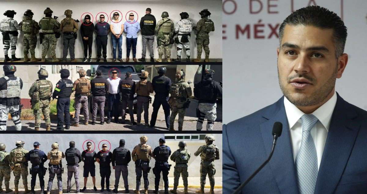 Harfuch: funcionarios del Edomex detenidos en megaoperativo, coludidos con el crimen