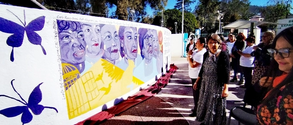 Develan mural para reconocer lucha de víctimas de violencia en Hidalgo