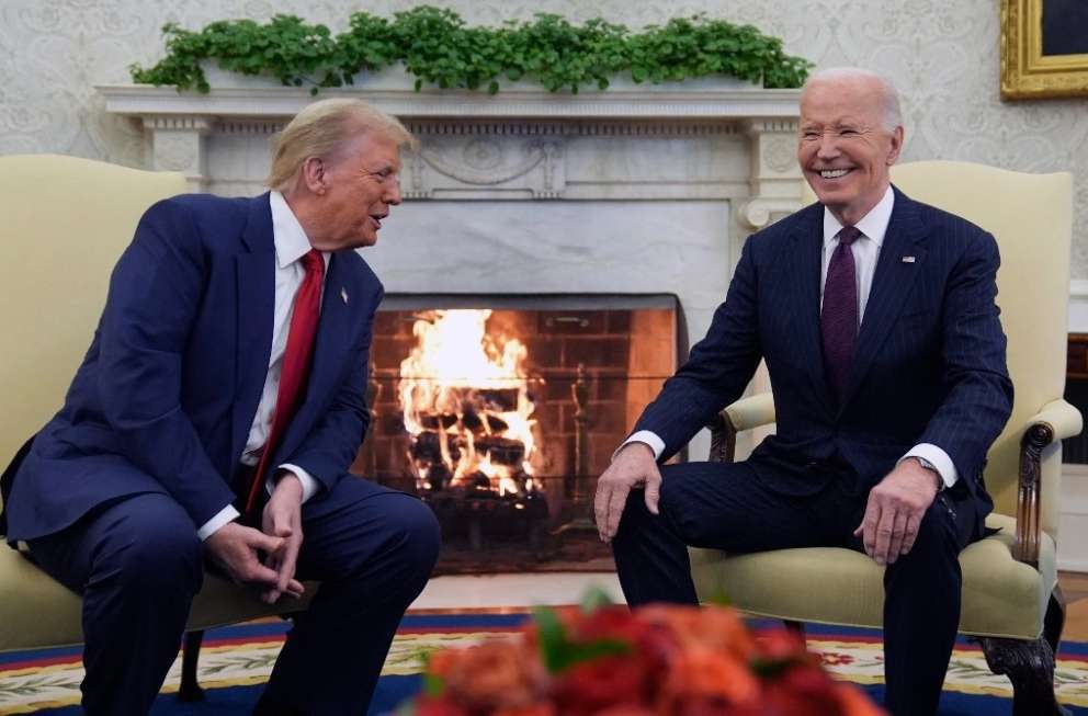 Trump y Biden se reúnen en la Casa Blanca por primera vez tras elecciones