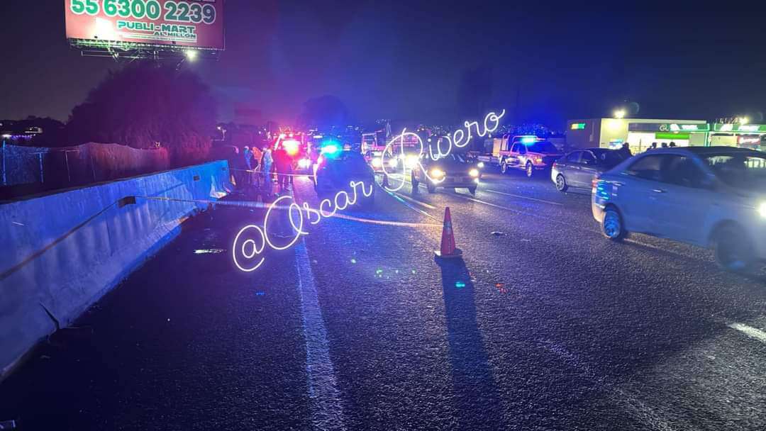 Autopista México-Pachuca: muere motociclista en choque