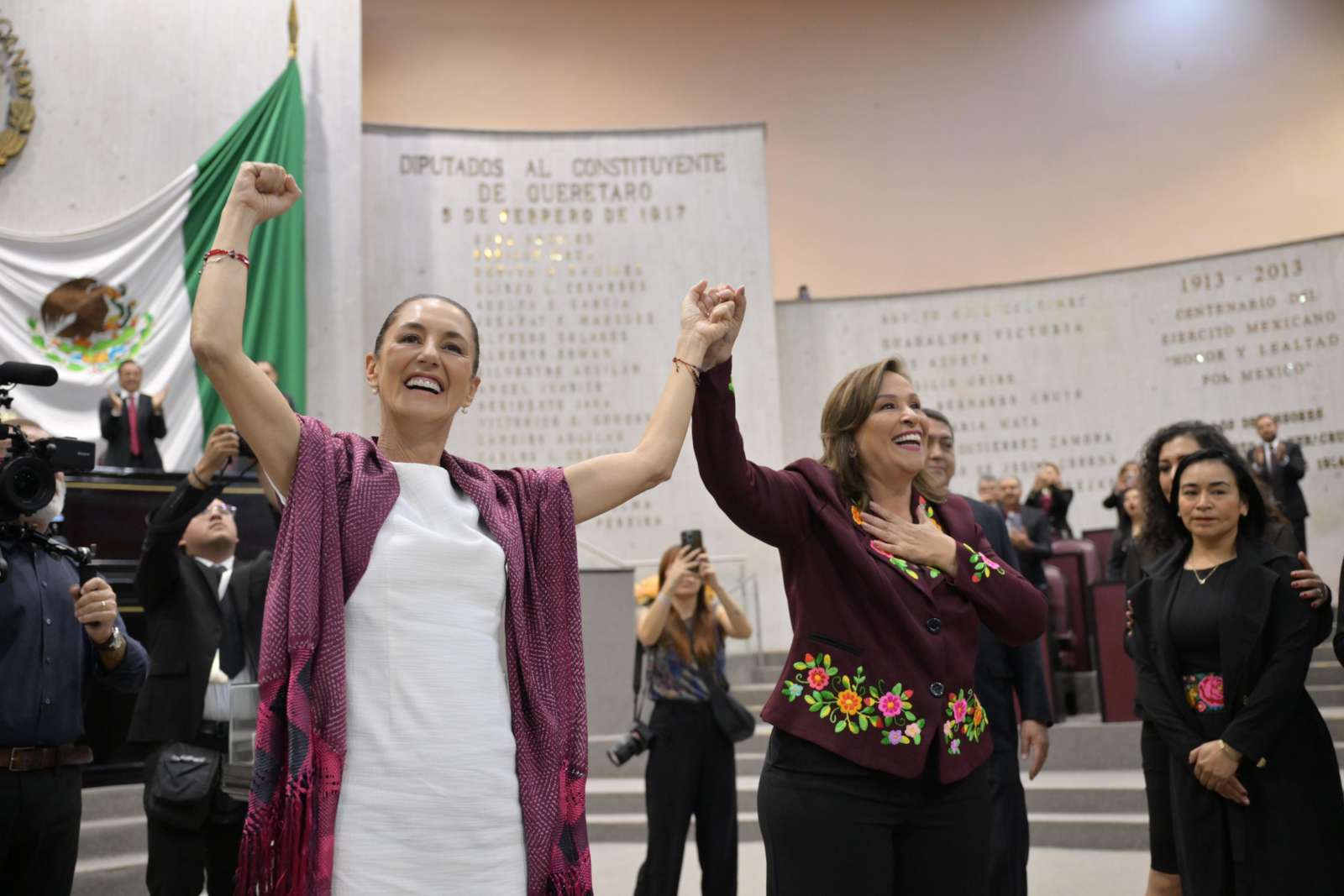 Acude Sheinbaum a toma de protesta de Rocío Nahle en Veracruz