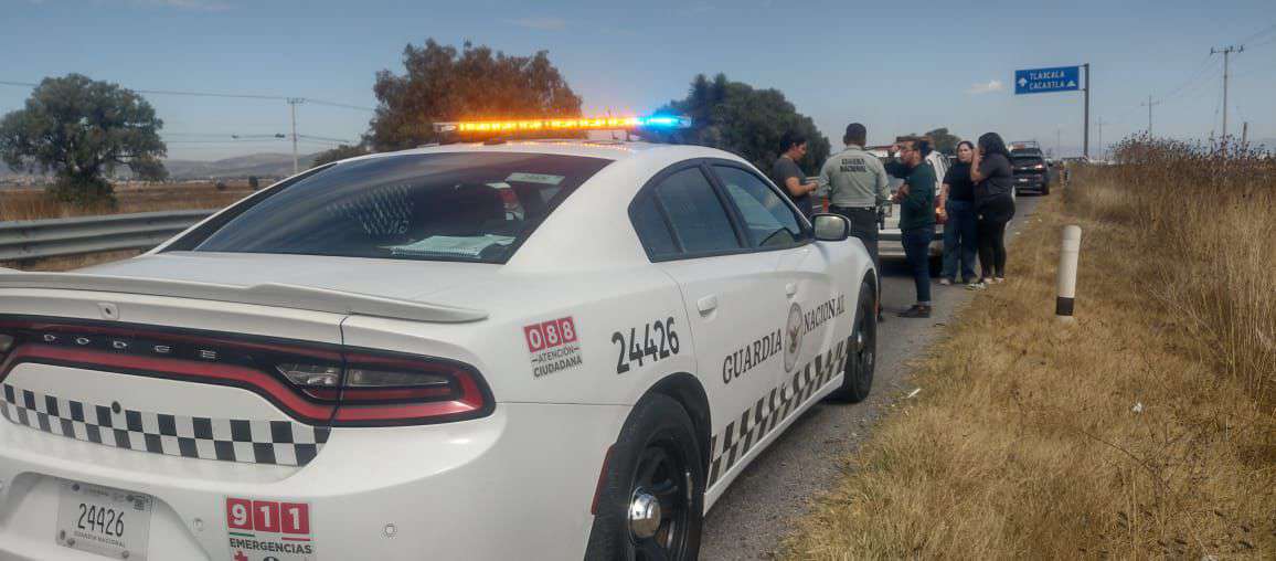 Accidente en autopista México-Pachuca deja dos lesionados