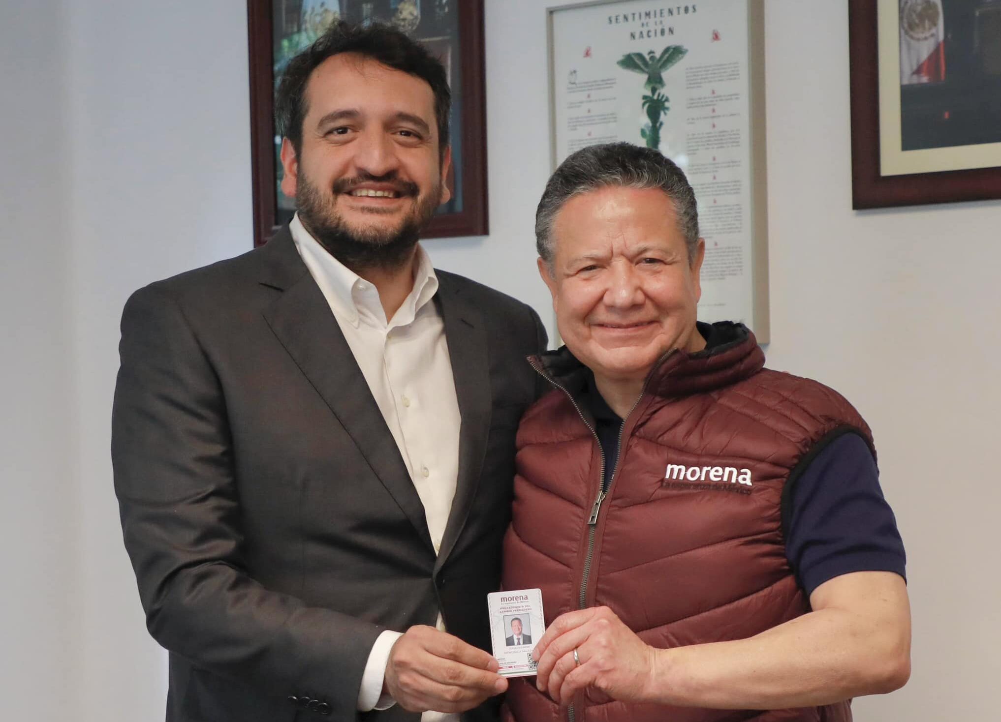 Julio Menchaca se reúne con Andrés Manuel López Beltrán; recibe reafiliación a Morena