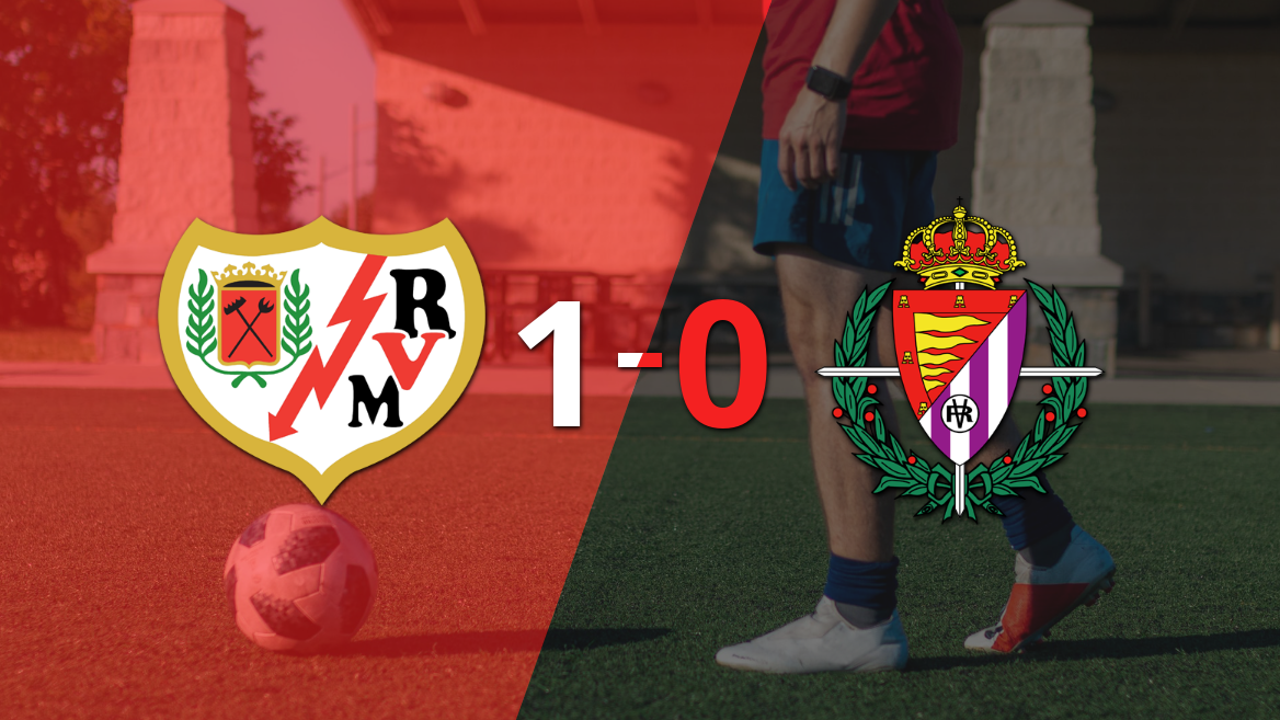 A Rayo Vallecano le alcanzó con un gol para derrotar a Valladolid en el Estadio de Vallecas