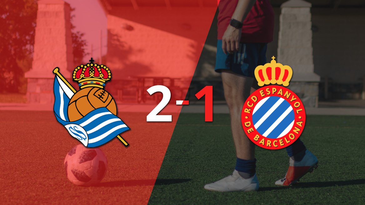Real Sociedad asegura la victoria al vencer 2-1 a Espanyol