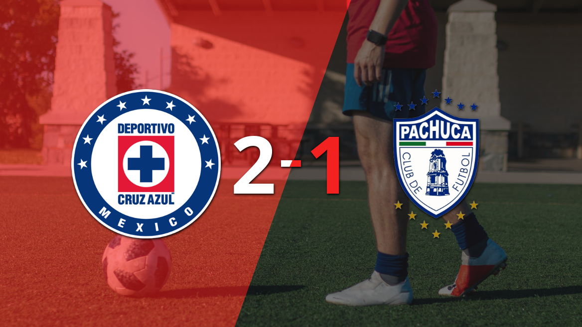 Pachuca no pudo con Cruz Azul y cayó por 2-1 tras gol agónico