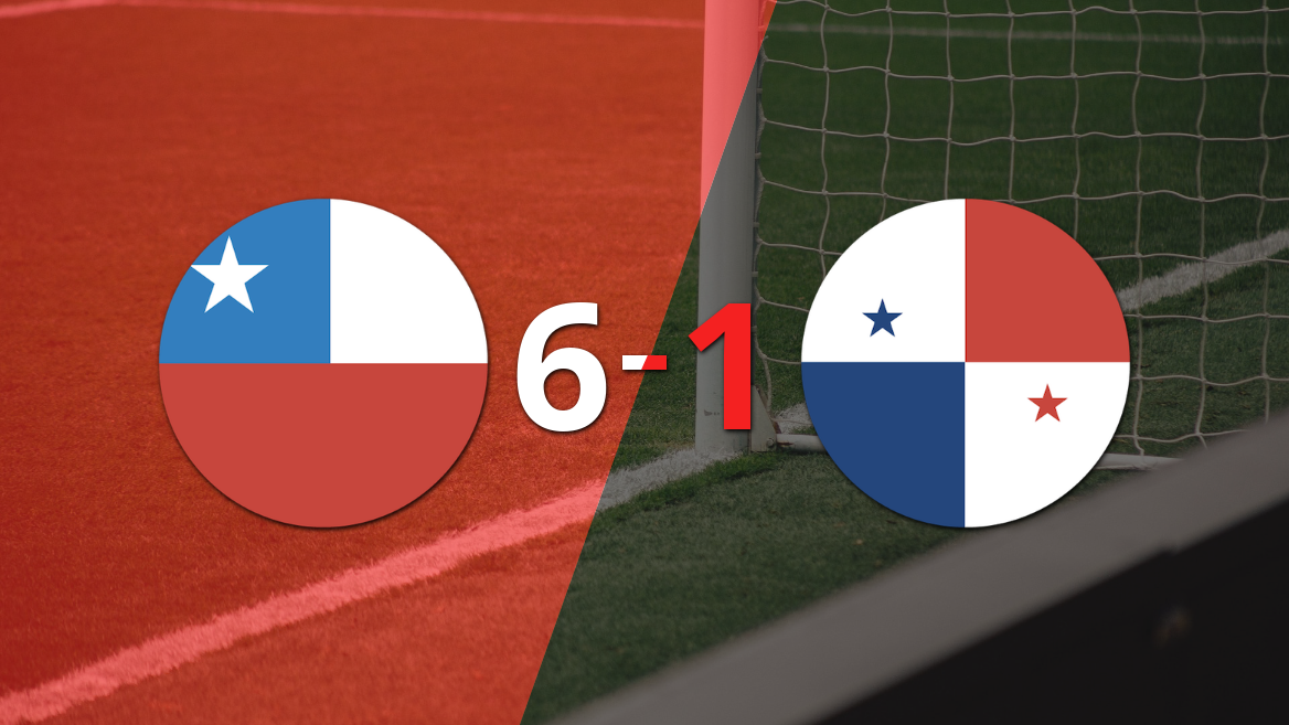 Chile derrotó 6-1 a Panamá en un amistoso