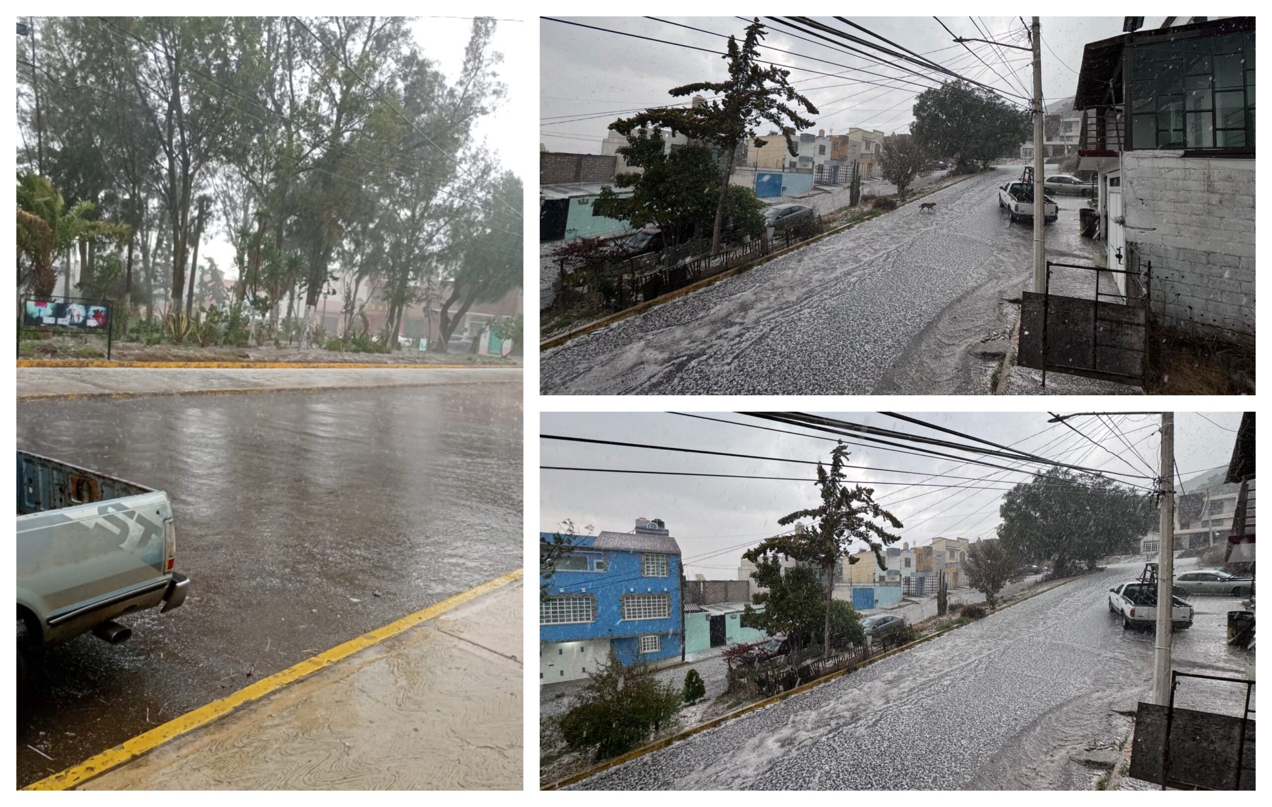 ¡Sorprende granizo en Pachuca! Fuerte lluvia inunda la ciudad | VIDEOS