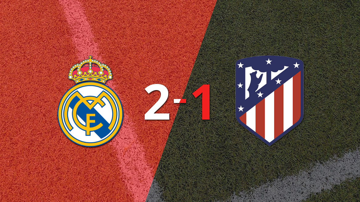Real Madrid vence a Atlético de Madrid 2-1 en el Derbi de Madrid