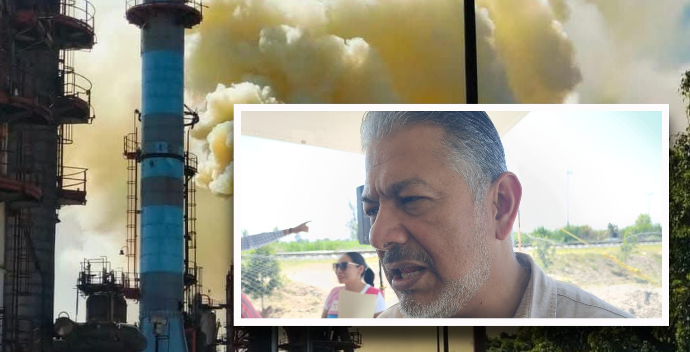 Semarnath monitorea calidad del aire en Tula por nube tóxica en la refinería Miguel Hidalgo
