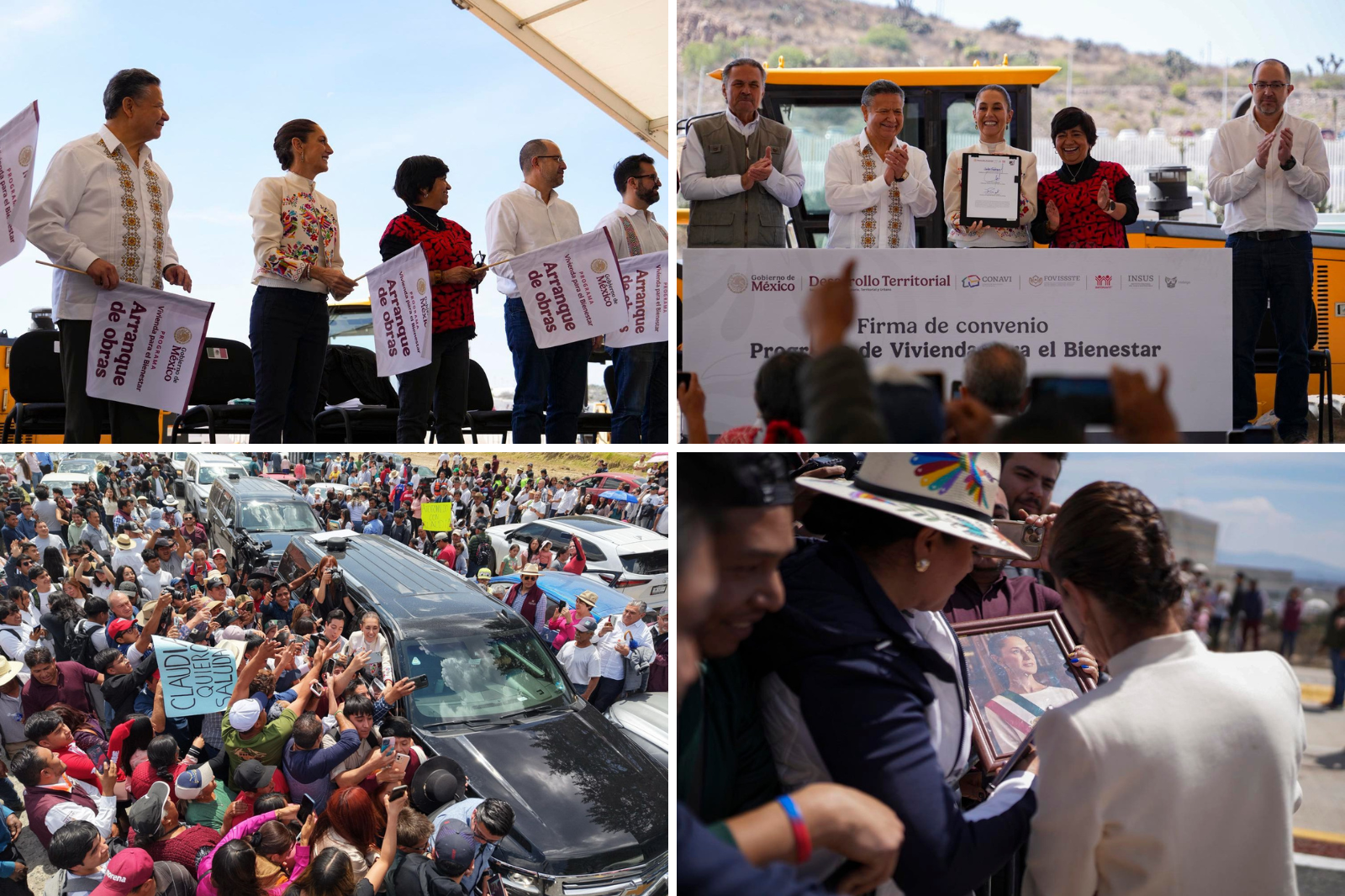 VIDEOS. Claudia Sheinbaum en Hidalgo, así fue su visita