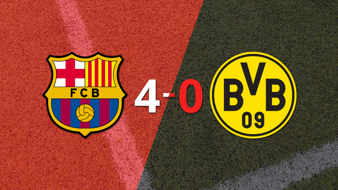 Barcelona venció a Borussia Dortmund y queda cerca de clasificar
