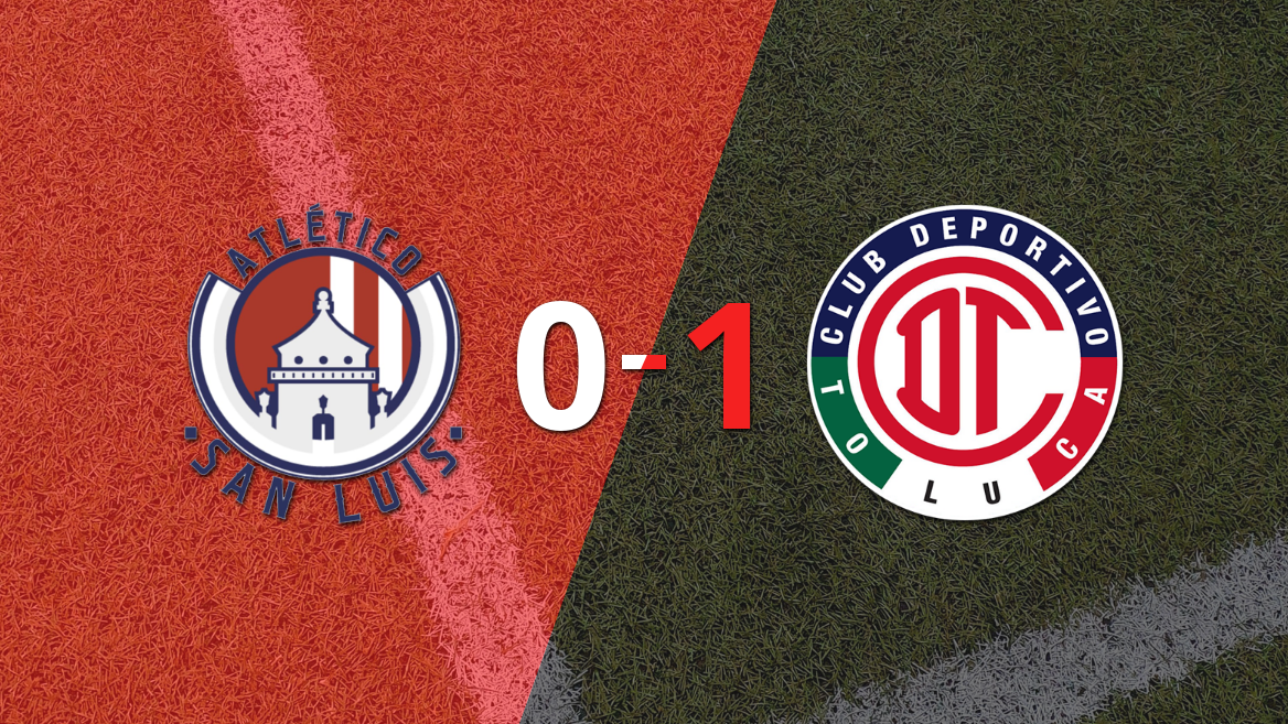 Toluca FC ganó por 1-0 a Atl. de San Luis con el gol de Jesús Gallardo