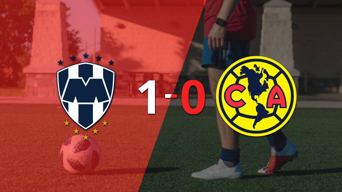 A CF Monterrey le alcanzó con un gol para derrotar a Club América en el estadio BBVA Bancomer