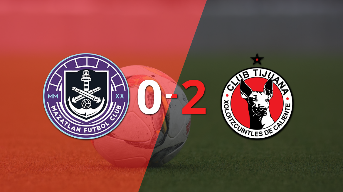 Tijuana domina y gana con un sólido 2-0 a Mazatlán