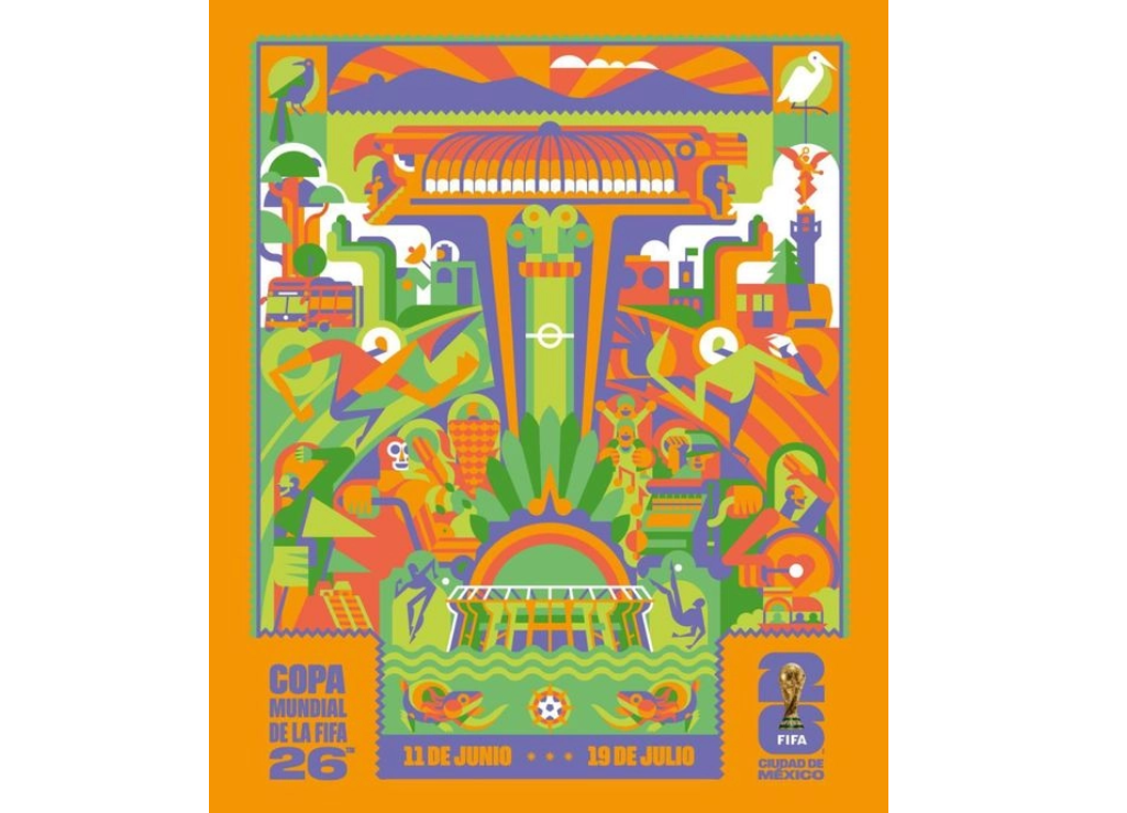 Mundial 2026: así es el póster oficial de la CDMX como sede