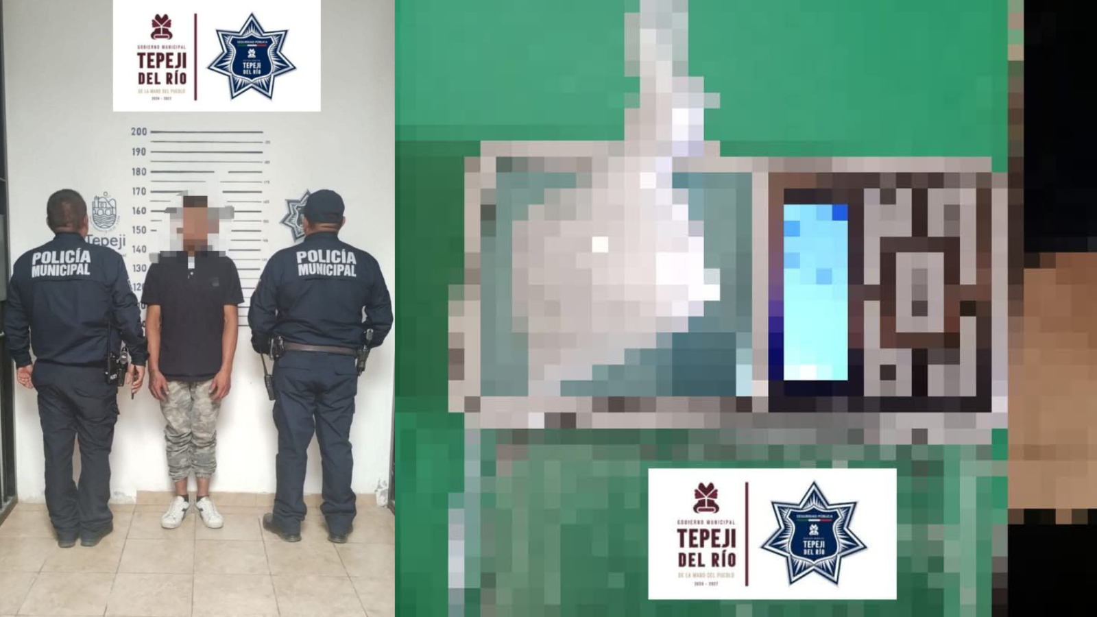 Detienen a sujeto con droga a bordo de una cuatrimoto en Tepeji del Río