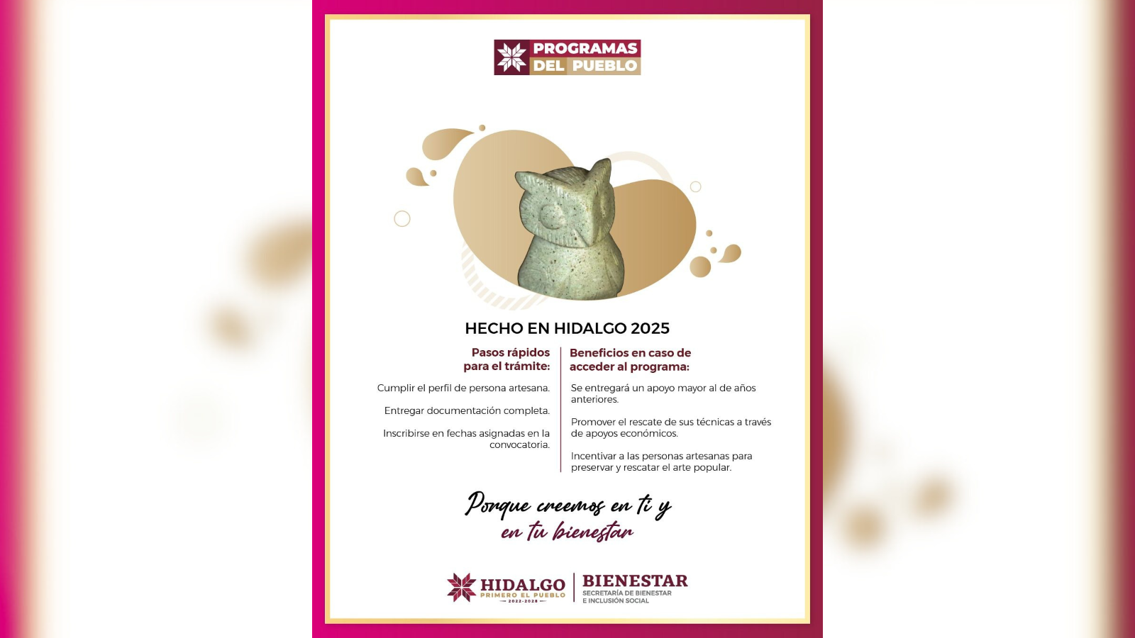 Lanzan convocatoria “Hecho en Hidalgo 2025”: ¿Cómo participar?