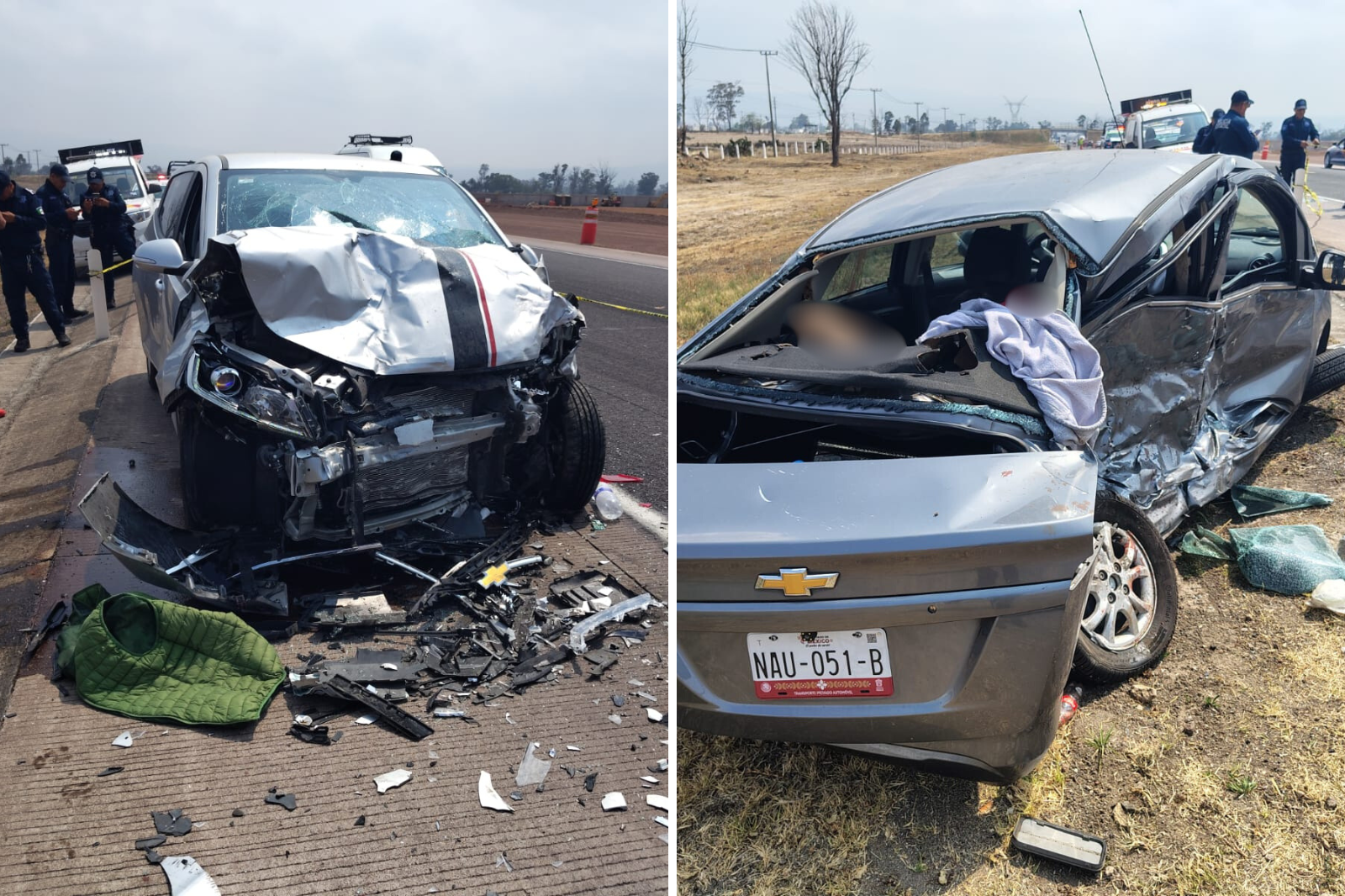 Fatal accidente en la carretera México-Tuxpan deja cuatro muertos