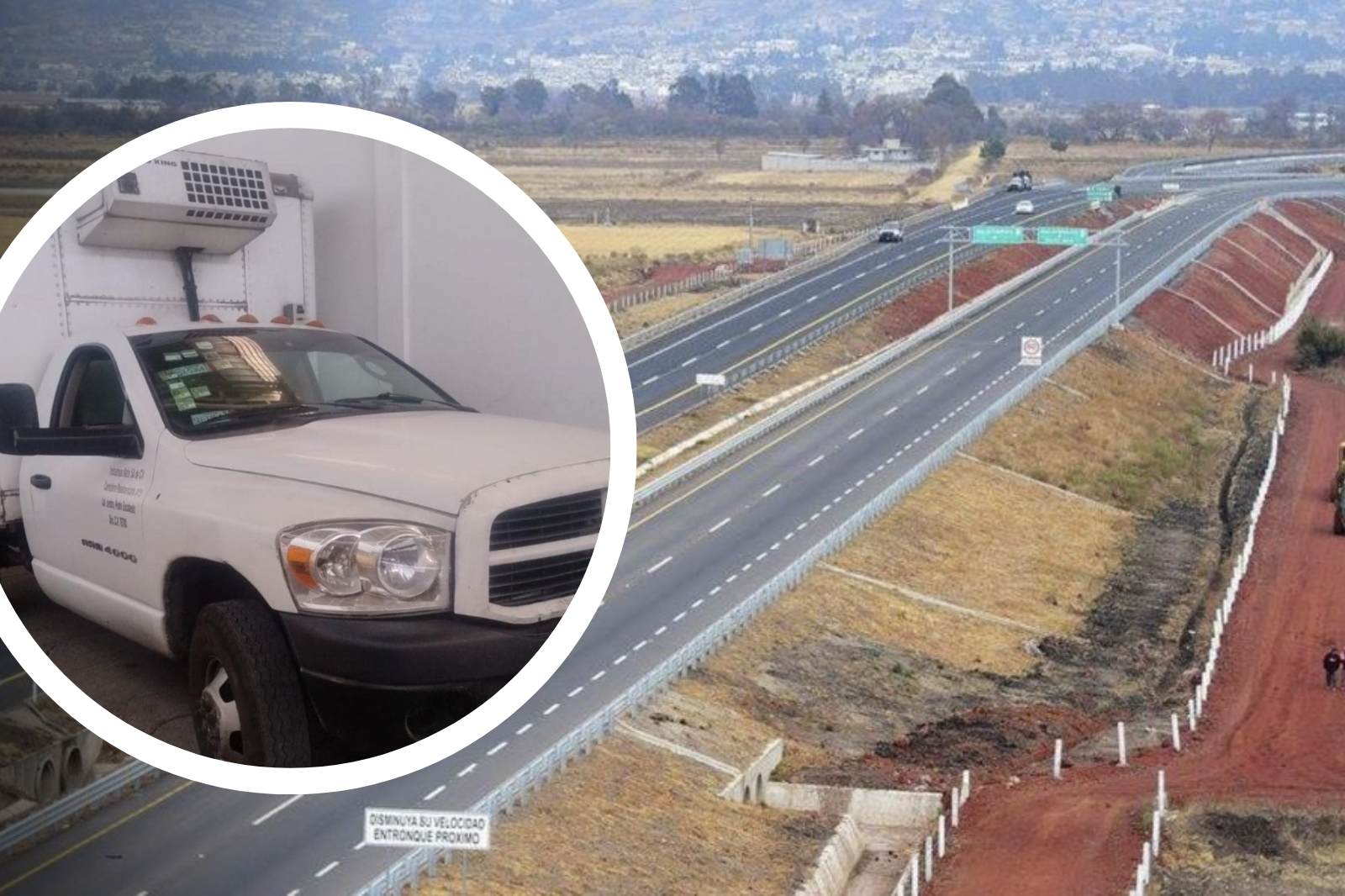 Sujetos armados roban camioneta con productos lácteos en autopista Arco Norte