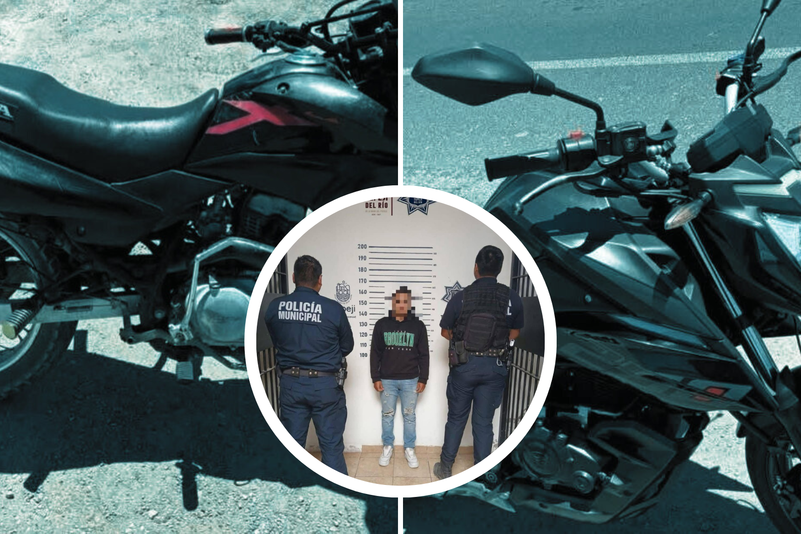 Detienen a dos personas con motocicletas robadas en Tepeji del Río