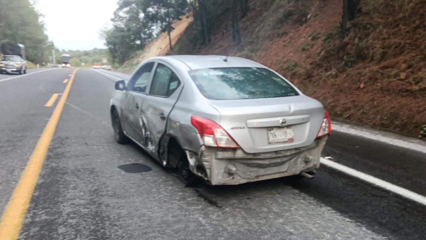 Choque en la México–Tuxpan a la altura de Acaxochitlán