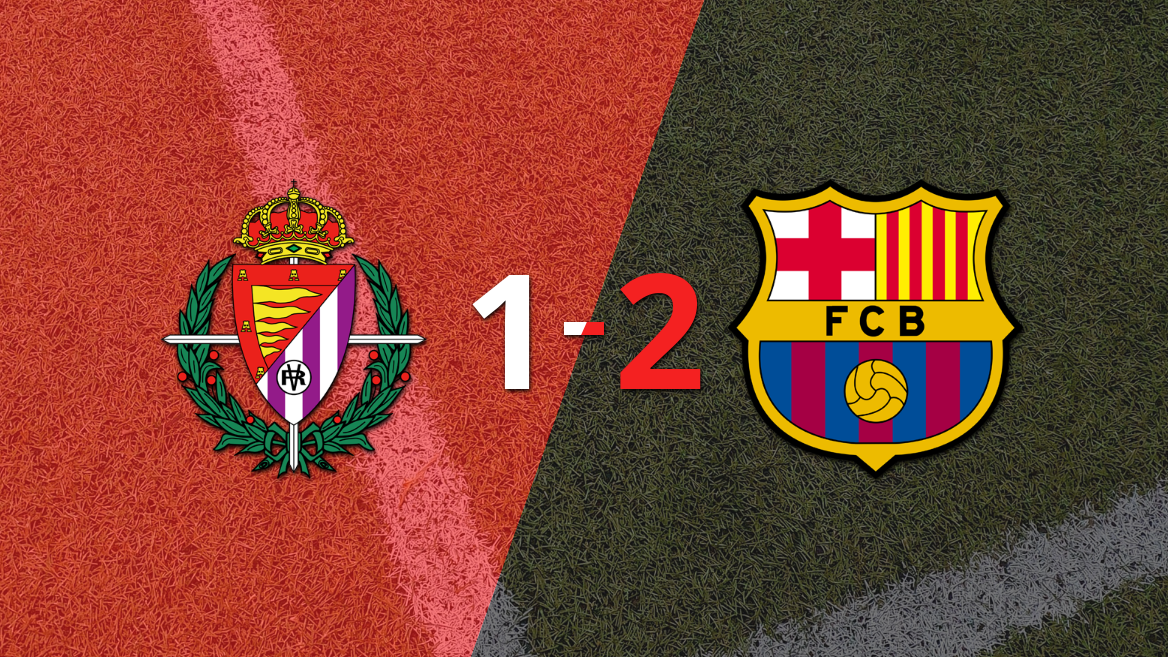 Barcelona le dio vuelta el partido a Valladolid con un 2-1
