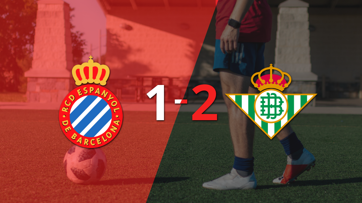 Betis logró dar vuelta el marcador y vencer 2-1 a Espanyol con gol agónico