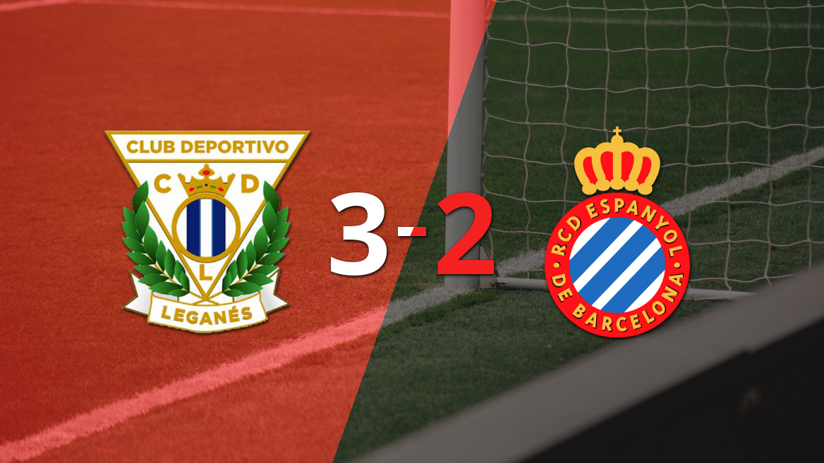 Espanyol terminó cayendo derrotado con Leganés 3 a 2