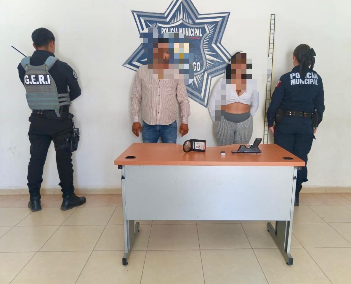 Detienen a dos personas con arma de fuego sin permiso legal en Tulancingo