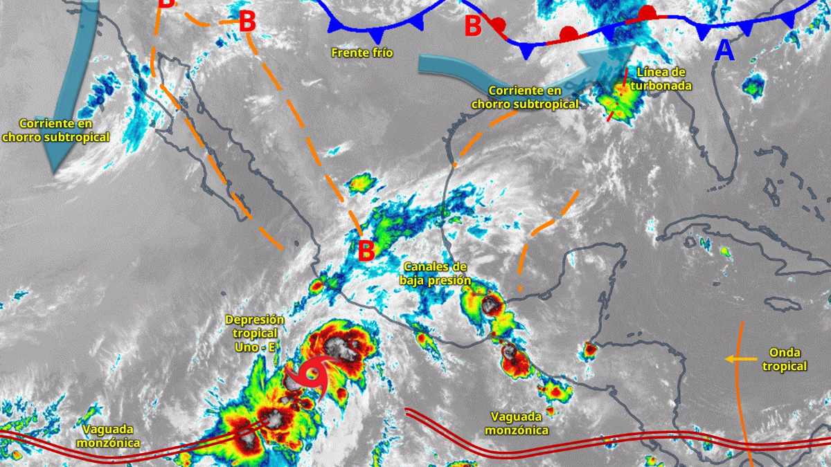 Lluvias, calor y frente frío: así será el clima este fin de semana por el ciclón Alvin en México