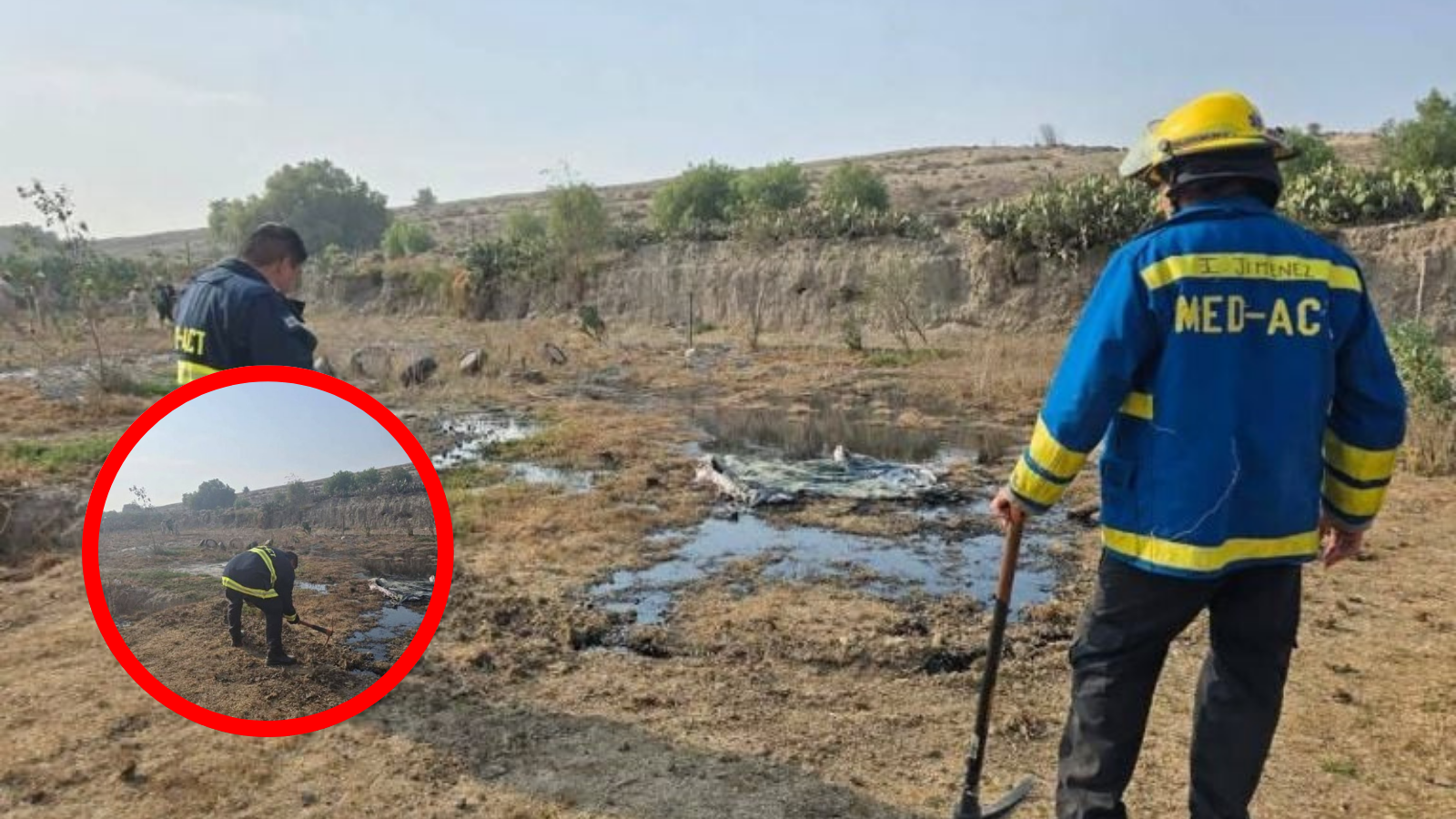 Fuga de combustible por presunta toma clandestina en Mineral de la Reforma